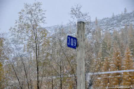Тенькинская трасса 309 км