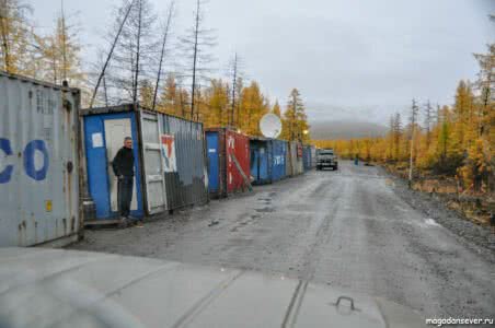 Тенькинская трасса, лагерь дорожников